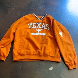 90s Vintage orange UT Austin windbreaker crewneck